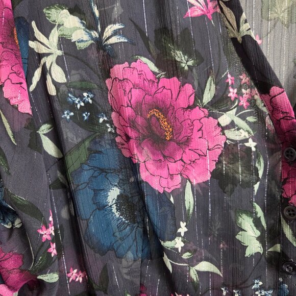 Torrid Purple Floral Lexie Top - Picture 4 of 13